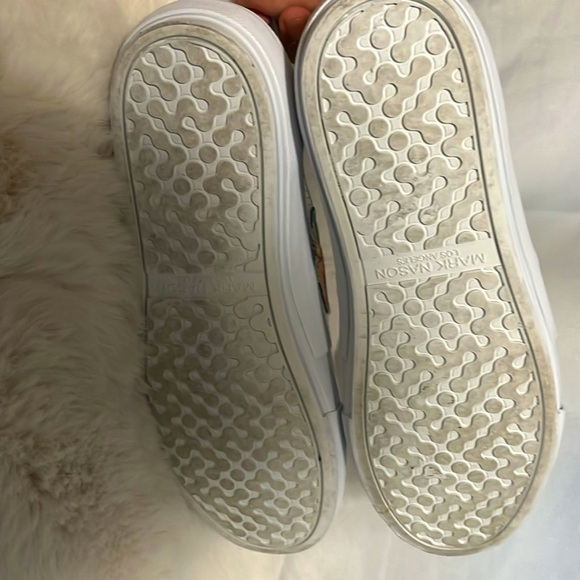 Like New unisex The Method Kinzee leather sneaker white size 8 white sneaker - Picture 4 of 4